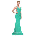 Grace Karin Women&#39;s Sexy Backless Robe formelle Long Green Spandex Robe de soirée CL6080-5